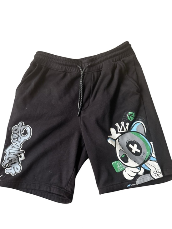 Southpole Other - Southpole Sweat Shorts Mens Large Black Graffiti Character Graphic Street